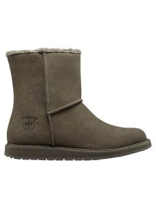 Helly Hansen Skórzane botki zimowe "Annabelle" w kolorze khaki rozmiar: 40. Brązowe botki Helly Hansen, na zimę, bez wzorów, z materiału, bez obcasa, bez zapięcia. Za 276,71 zł.