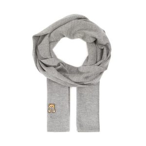 Szalik MOSCHINO. Szare szaliki MOSCHINO, bez wzorów. Za 289,99 zł.