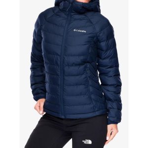 Kurtka zimowa damska Columbia Powder Lite II Hooded Jacket. Niebieskie kurtki Columbia, na zimę, bez wzorów, bez kaptura. Za 505,99 zł.