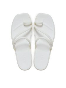 Crocs Japonki Miami Toe Loop Sandal 209862 Beżowy. Brązowe klapki Crocs, bez wzorów, z tworzywa sztucznego, bez obcasa. Za 179,99 zł.