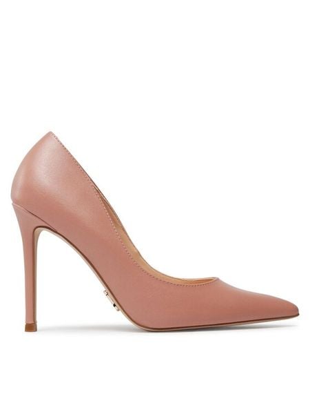 Steve Madden Szpilki Evelyn-E Pump SM19000078 SM19000078-602 Różowy. Czerwone szpilki Steve Madden, bez wzorów, ze skóry, bez obcasa. Za 319,99 zł.