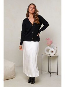 Soft Cashmere Kardigan w kolorze czarnym rozmiar: 38/40. Czarne kardigany Soft Cashmere, ze splotem. Za 149,45 zł.