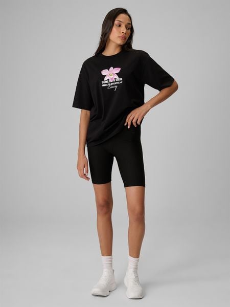 4F Legginsy kolarki z prążkowanej dzianiny damskie - czarne XS. Czarne legginsy 4f, bez wzorów, z dzianiny, z podwyższonym stanem. Za 79,99 zł.