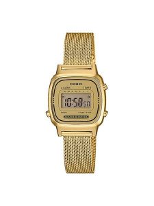 Casio Zegarek Vintage LA670WEMY-9EF Złoty. Żółte, cyfrowe zegarki Casio. Za 309,99 zł.