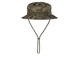 Kapelusz turystyczny PL Woodland. Zielone kapelusze HELIKON-TEX, bez wzorów, z bawełny. Za 53,99 zł.