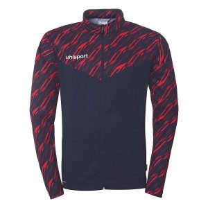 Kurtka z dresu Uhlsport Progressive 28 Poly. Czerwone kurtki Uhlsport, bez wzorów, z dresówki, bez kaptura. Za 168,50 zł.