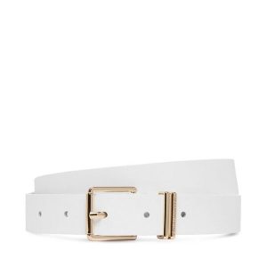Pasek Tommy Hilfiger. Białe paski TOMMY HILFIGER, bez wzorów. Za 229,99 zł.
