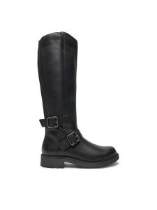 Clarks Kozaki Orinoco 2 Tall 26179096 Czarny. Czarne kozaki Clarks, bez wzorów, ze skóry, bez obcasa, na płaskiej podeszwie, bez zapięcia. Za 589,99 zł.