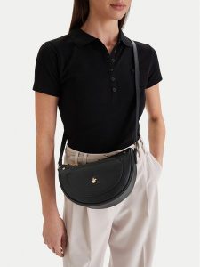 Beverly Hills Polo Club Torebka CEO-BHPC-C-007-09 Czarny. Czarne listonoszki Beverly Hills Polo Club, bez wzorów, z materiału, bez dodatków. Za 159,99 zł.