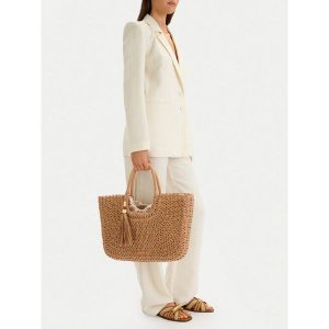 Torebka JENNY. Brązowe torebki klasyczne Jenny, bez wzorów, bez dodatków. Za 149,99 zł.