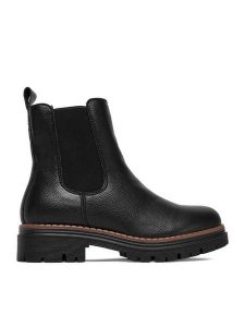 Clara Barson Botki CEO-WS6382-02 Czarny. Czarne botki Clara Barson, bez wzorów, z materiału, bez obcasa, na płaskiej podeszwie, bez zapięcia. Za 159,99 zł.