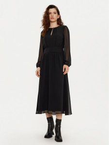 JOOP! Sukienka codzienna 58 D58Dorothea 10018884 30044846 Czarny Regular Fit. Czarne sukienki JOOP!, na co dzień, bez wzorów, z syntetyku, bez kołnierzyka, bez ramiączek, proste. Za 519,99 zł.