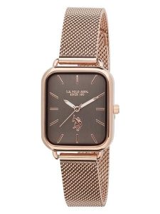 U.S. Polo Assn. Zegarek kwarcowy w kolorze złoto-brązowym rozmiar: onesize. Brązowe, analogowe zegarki U.S. Polo Assn. Za 173,99 zł.