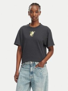 HUGO T-Shirt Vintage Tee 24 50561264 Czarny Regular Fit. Czarne t-shirty Hugo, xl, bez wzorów, z bawełny, bez kołnierzyka, bez ramiączek. Za 296,99 zł.