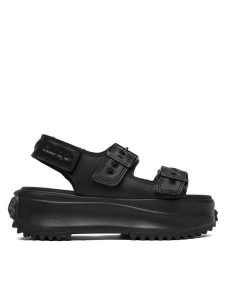 Converse Sandały A20645C Czarny. Czarne sandały Converse, bez wzorów, z materiału, bez obcasa, na płaskiej podeszwie, bez zapięcia. Za 449,99 zł.