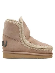 Mou Śniegowce Eskimo 18 FW101050A Beżowy. Brązowe buty zimowe Mou, ze skóry, bez obcasa, bez zapięcia. Za 819,99 zł.