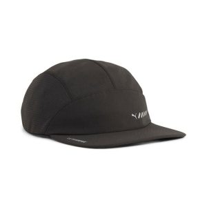 Puma Czapka Running Packable 5 Panel 02616401. Czarne czapki Puma, bez wzorów, sportowe. Za 147,50 zł.
