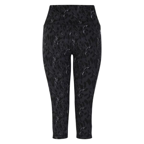 Damskie legginsy 3/4 Dare 2B Influential. Czarne legginsy Dare 2b, bez wzorów, ze skóry. W wyprzedaży za 167,50 zł.