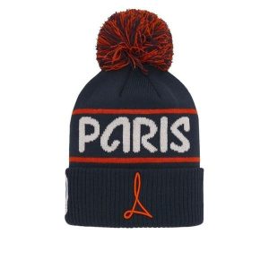 Czapka z pomponem Macron RWC France 2023 Paris. Niebieskie czapki MACRON, bez wzorów, z materiału, eleganckie. Za 142,00 zł.