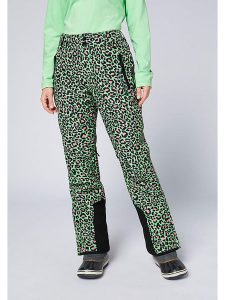 Chiemsee Spodnie narciarskie w kolorze zielono-czarno-różowym rozmiar: 34. Zielone spodnie dresowe Chiemsee, bez wzorów. Za 404,99 zł.