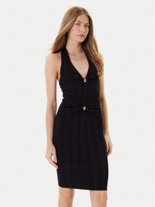 Marciano Guess Sukienka dzianinowa 5YGK17 5875Z Czarny Regular Fit. Czarne kombinezony Marciano Guess, z aplikacjami, z dzianiny, bez kołnierzyka, bez ramiączek. Za 369,99 zł.