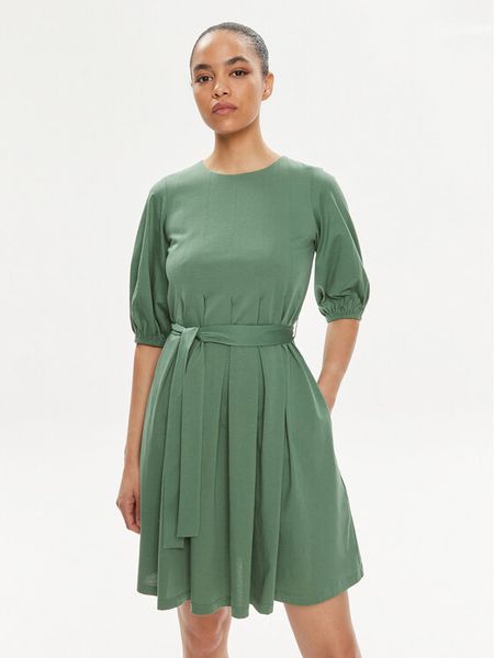 Weekend Max Mara Sukienka codzienna Jumbo 2415621072 Zielony Regular Fit. Zielone kombinezony Weekend Max Mara, l, bez wzorów, z bawełny, bez kołnierzyka, bez ramiączek. Za 489,99 zł.