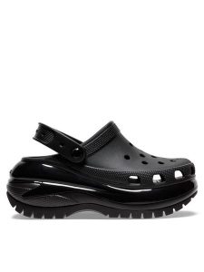 Crocs Klapki Classic Mega Crush Clog 207988 Czarny. Czarne klapki Crocs, bez wzorów, z tworzywa sztucznego, bez obcasa. Za 229,99 zł.