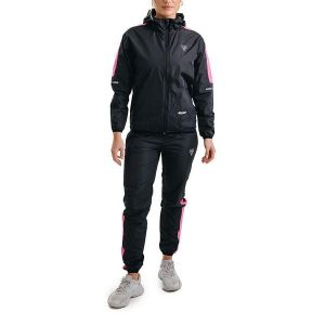Kombinezon do pocenia dla kobiet na odchudzanie RDX H1. Czerwone kombinezony RDX SPORTS, m, bez wzorów, z materiału, eleganckie, bez kołnierzyka, bez ramiączek. Za 269,99 zł.