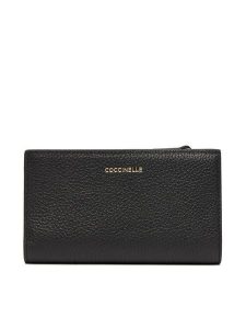 Coccinelle Portfel TQK Coccinelledulse Soft E2 TQK 11 F1 01 Czarny. Czarne portfele Coccinelle, bez wzorów, ze skóry. Za 379,99 zł.