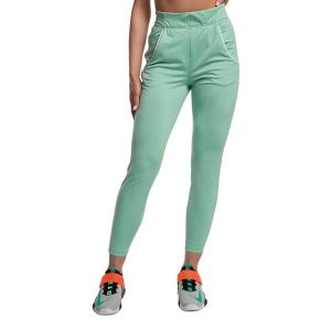 Spodnie treningowe damskie Gymshark Recess Track. Zielone spodnie dresowe Gymshark, m, bez wzorów. Za 109,99 zł.