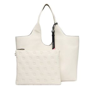 Torebka KARL LAGERFELD. Białe torebki klasyczne KARL LAGERFELD, bez wzorów, bez dodatków. Za 689,99 zł.