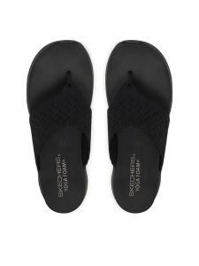 Skechers Japonki Ultra Flex 3.0 119971/BBK Czarny. Czarne klapki Skechers, bez wzorów, z materiału, bez obcasa. Za 229,99 zł.