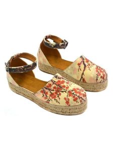 Calceo Espadryle w kolorze jasnożółtym ze wzorem rozmiar: 38. Brązowe espadryle Calceo, bez wzorów, bez obcasa. Za 188,85 zł.