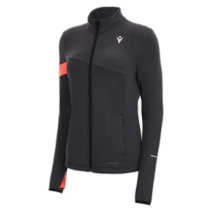 Bluza damska zapinana na zamek Macron FCC Aura 3D Stretcher. Brązowe bluzy MACRON, bez wzorów, bez kaptura. W wyprzedaży za 342,20 zł.
