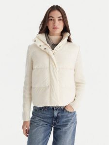 Tommy Hilfiger Kurtka puchowa Modern WW0WW45738 Écru Regular Fit. Kurtki TOMMY HILFIGER, xl, bez wzorów, z puchu, bez kaptura. Za 599,99 zł.