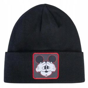 CZAPKA ZIMOWA CAPSLAB DISNEY CD-/1/BON/TMI1. Czarne czapki CapsLab, bez wzorów, eleganckie. Za 139,00 zł.