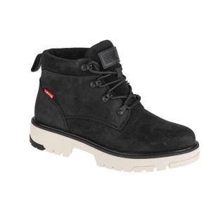 Buty trekkingowe damskie, Levi's Solvi Ankle. Czarne buty trekkingowe Levi's®, bez zapięcia. W wyprzedaży za 379,85 zł.