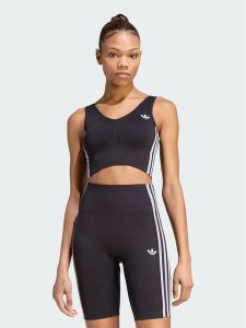 Adidas Biustonosz sportowy Essentials 3 Stripes Seamless Bralette KZ4109 Czarny. Czarne biustonosze sportowe ADIDAS, bez wzorów, z syntetyku. Za 179,99 zł.
