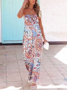 Milan Kiss Kombinezon w kolorze błękitno-pomarańczowym rozmiar: XL. Niebieskie kombinezony Milan Kiss, xl, bez wzorów, bez kołnierzyka, bez ramiączek. Za 173,99 zł.