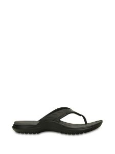 Crocs Japonki "Modi" w kolorze czarnym rozmiar: 37/38. Czarne klapki Crocs, bez wzorów, bez obcasa. Za 122,96 zł.