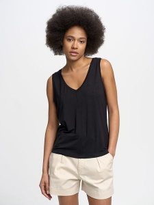 BIG STAR Top w kolorze czarnym rozmiar: M. Czarne topy Big Star, m, bez wzorów, retro, bez kołnierzyka, bez ramiączek. Za 64,99 zł.