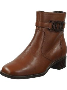 Ara Shoes Skórzane botki w kolorze brązowym na obcasie rozmiar: 41. Brązowe botki Ara Shoes, bez wzorów, ze skóry, bez obcasa, na obcasie, bez zapięcia. Za 226,77 zł.