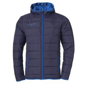 Kurtka puchowa Uhlsport Essential Ultra Lite Down. Niebieskie kurtki Uhlsport, s, bez wzorów, z puchu, bez kaptura. W wyprzedaży za 165,50 zł.
