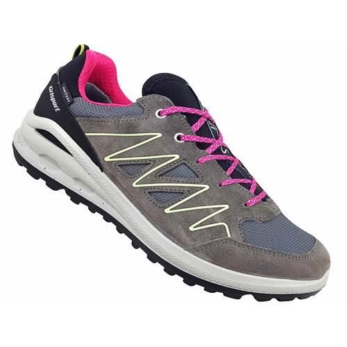 Buty trekkingowe damskie Grisport 15111V24G. Szare buty trekkingowe Grisport, z gumy, bez zapięcia. Za 347,00 zł.