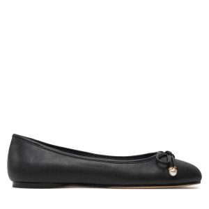Baleriny TWINSET. Czarne balerinki Twinset, bez wzorów, bez obcasa, bez zapięcia. Za 419,99 zł.