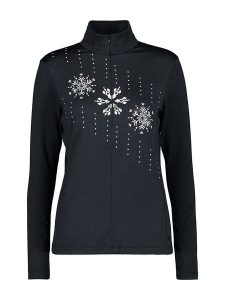 CMP Bluza polarowa w kolorze czarnym rozmiar: 42. Czarne bluzy CMP, bez wzorów, z materiału, bez kaptura. Za 116,14 zł.