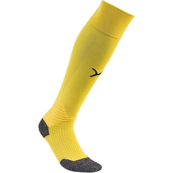Skarpety Piłkarskie Unisex Dla Dorosłych Liga Core. Żółte skarpetki Puma, bez wzorów. Za 72,99 zł.