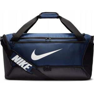 Torba sportowa treningowa Nike Brasilia 9.0 Duffel. Torby podróżne i sportowe Nike, bez wzorów, z materiału. Za 169,00 zł.