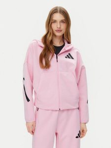 Adidas Bluza Z.N.E. JC5393 Różowy Loose Fit. Czerwone bluzy ADIDAS, s, bez wzorów, z bawełny, bez kaptura. Za 379,99 zł.