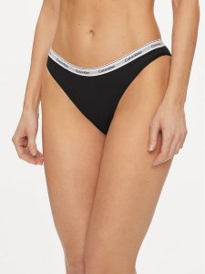 Calvin Klein Underwear Figi klasyczne 000QD5044E Czarny. Czarne figi Calvin Klein Underwear, bez wzorów, z bawełny. Za 59,99 zł.
